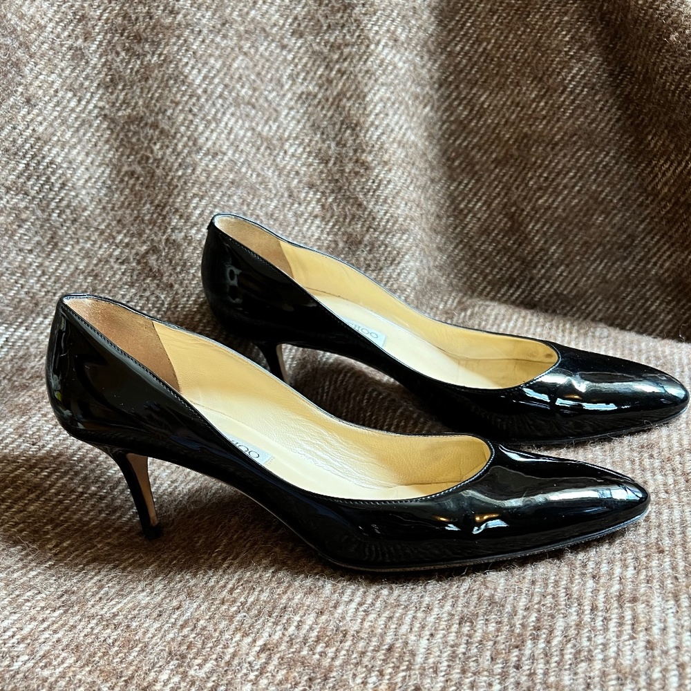 Jimmy Choo black patent pumps size 42